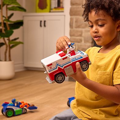 PAW Patrol Rocky Rescue Recycler Pull-Back Action Vehicle & Figures Toy Set