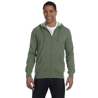 Econscious Heathered Full-Zip Hooded Sweatshirt