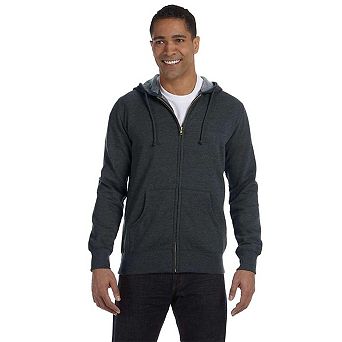 Econscious Heathered Full-Zip Hooded Sweatshirt