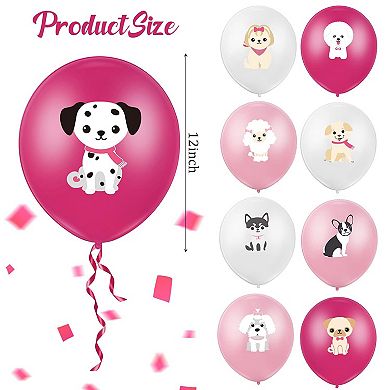 36 Pieces Puppy Balloons 12 Inch Dog Theme Latex Balloons For Baby Shower Pets Animal Birthday Part