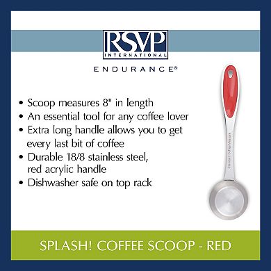 RSVP International Endurance® Splash! Coffee Scoop - Red - 2 TBSP