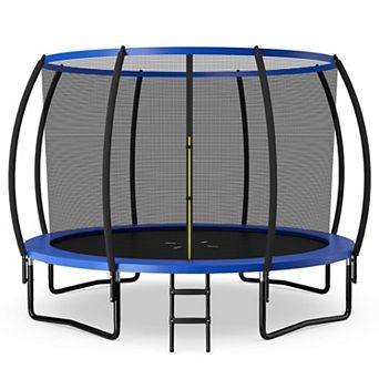 12FT Recreational Trampoline with Safety Enclosure and Ladder ASTM Compliant