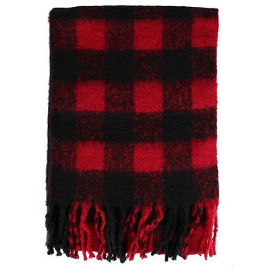 David & Young Women's Thick Buffalo Plaid Winter Scarf