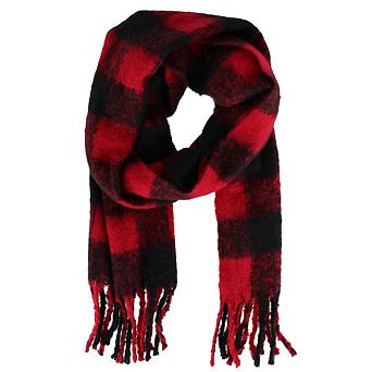 David & Young Women's Thick Buffalo Plaid Winter Scarf
