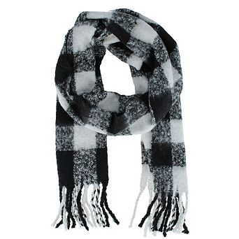 David & Young Women's Thick Buffalo Plaid Winter Scarf