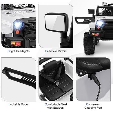 12V Kids Ride On Truck with Remote Control and Headlights