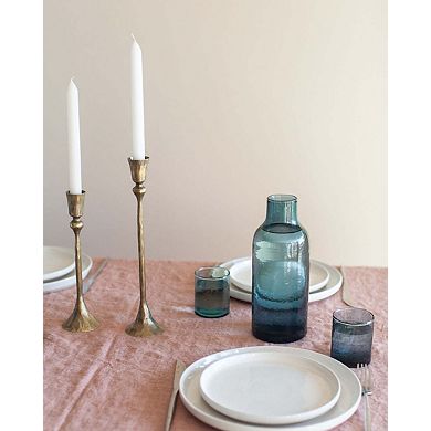 Gemini Hand-Forged Iron Candle Stands - Set of 2