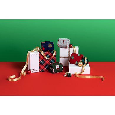 No Cold Feet Men’s Dress Socks, Combed Cotton Christmas Socks 4-Pack Gift Box