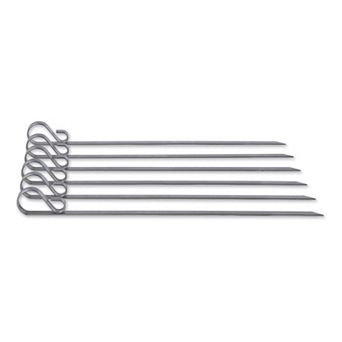 RSVP International Endurance Stainless Steel Flat Skewers, Set Of 6