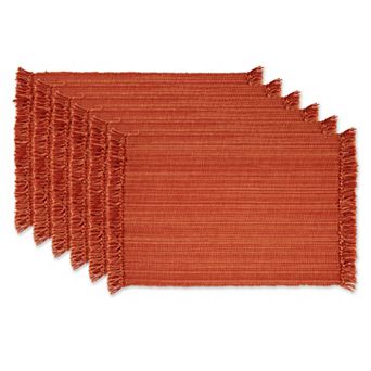 DII Spice Variegated Fringe Placemat Set/6