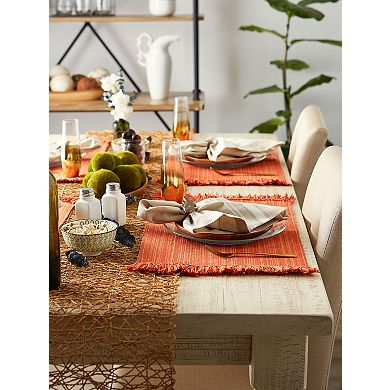 DII Spice Variegated Fringe Placemat Set/6