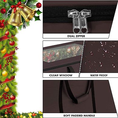 Covers&All Christmas Tree Storage Bag, Made of Waterproof, UV-Resistant Polyester Fabric