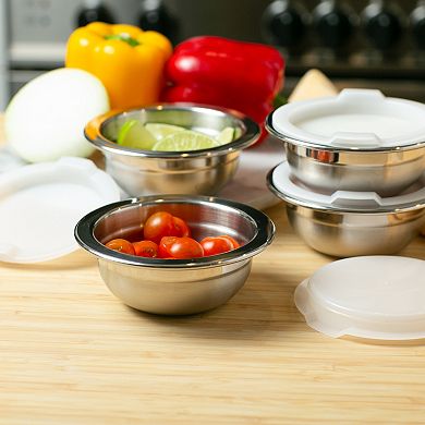 RSVP International Endurance® Prep Bowls With Lids 4 Piece