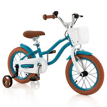 12 Inch Kids Bike with Adjustable Handlebar and Removable Basket for Ages 3 to 4