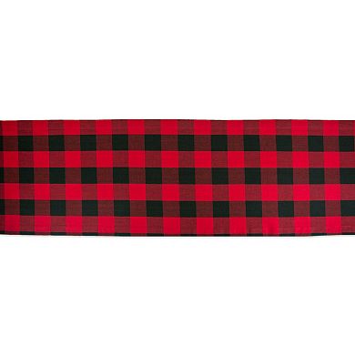 DII Black/Red Buffalo Check Table Runner