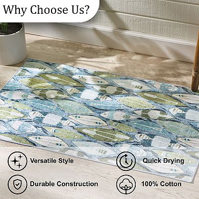 Park Designs Colorful Canoes Rug 24" X 38"