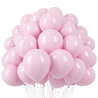 110 pc Light Pink 12Inch Latex Balloons for Birthday Baby Shower Wedding and Gender Reveal