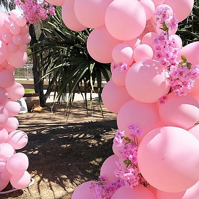 110Pcs Light Pink 12Inch Latex Balloons for Birthday Baby Shower Wedding and Gender Reveal