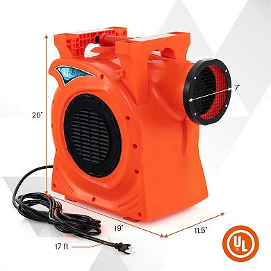 Commercial Bounce House Blower 1500W 2 HP Air Blower Pump