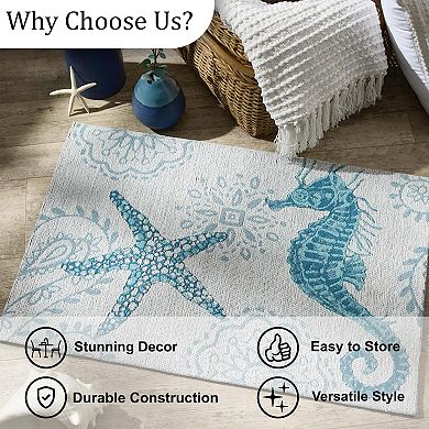 Split P Under The Waves Woven Indoor Rug 2' x 3'