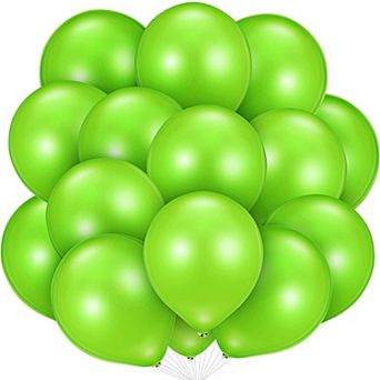 48 pc Neon Green Balloons Lime Green Latex Balloons For Halloween Baby Shower Birthday Graduation