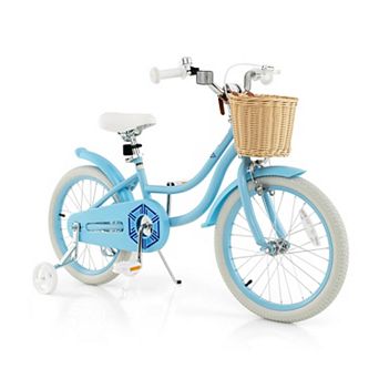 18 Inch Kids Bike with Training Wheels and Adjustable Seat