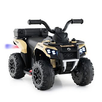 Toddler Ride on ATV with Music and Spray, 6V Electric Quad Toy