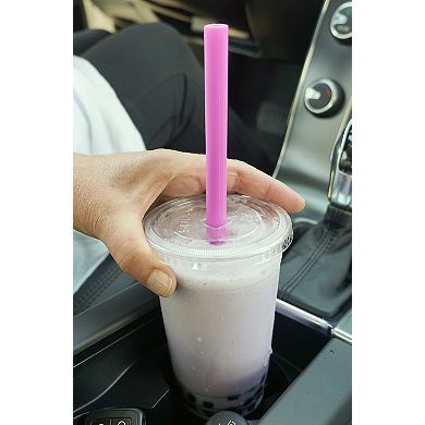 RSVP International 10in Silicone Smoothie Straw 6 Piece