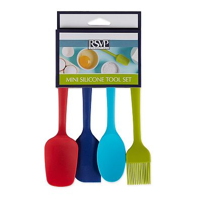 RSVP International Ela Series Mini Silicone Tool 4 Piece