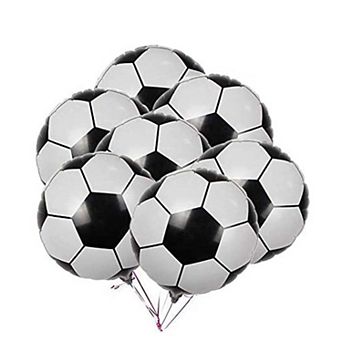 10 pc Soccer Balloons 18 Inch Mylar Soccer Balloons For World Cup Theme Birthday Party Decorations