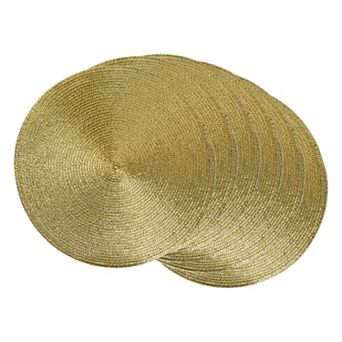 DII Metallic Woven 15" Round Placemat