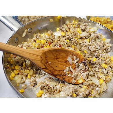 RSVP International Olive Wood Curved Spoon