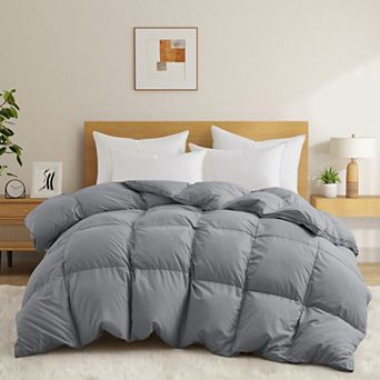Peace Nest Natural Feather Down Fiber Duvet Insert Heavyweight Comforter for Winter