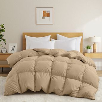 Peace Nest Natural Feather Down Fiber Duvet Insert Heavyweight Comforter for Winter