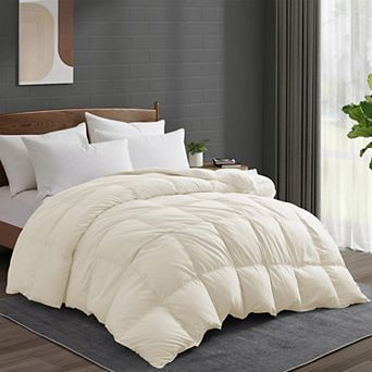 Peace Nest All Season White Goose Feather Down Comforter