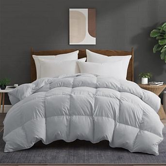 Peace Nest All Season White Goose Feather Down Comforter