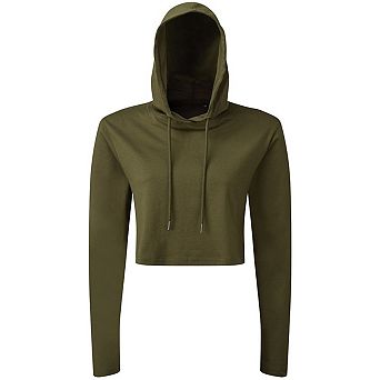 TriDri Womens/Ladies Cropped Long-Sleeved T-Shirt