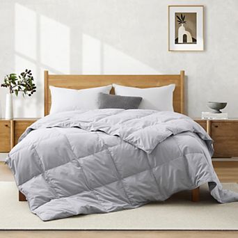 Peace Nest Ultra Soft Noiseless Down Comforter, Natural Lightweight Duvet Insert