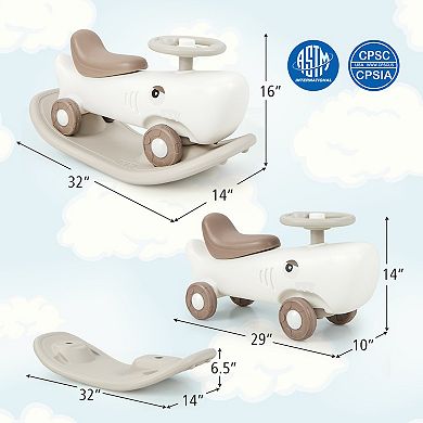 Three In One Rocking Sliding Balance Riding Toy