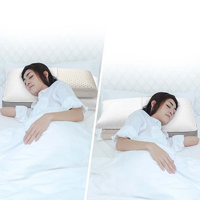 Cheer Collection Dual-sided Standard Sleeping Pillow With Latex Foam