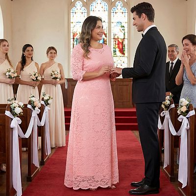 evening dresses washington dc La Femme Dress 31383 Plus-Size Formal Prom Dress Champagne / 16W main image 1