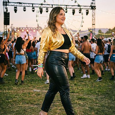 Plus Size Women's Metallic Shrug Long Sleeve Open Front Sparkly Party  Cropped Bolero Jackets