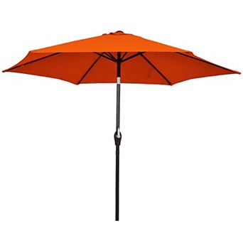 10 Foot Outdoor Patio Umbrella with Tilt Adjustment and Crank