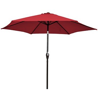 10 Foot Outdoor Patio Umbrella with Tilt Adjustment and Crank