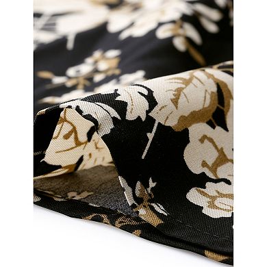 Plus Size Maxi Dress for Curvy Women Square Neck Smocked Back Ruffle Sleeve Summer Floral Dresses