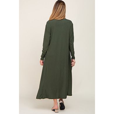 Maternity Ribbed Cardigan 2 Piece Set