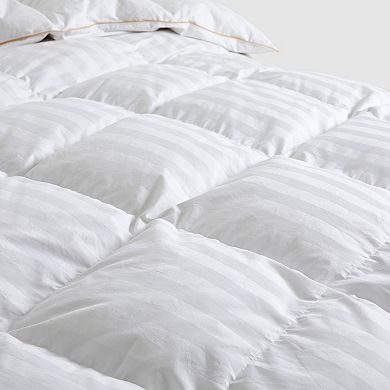 Puredown Hotel Quality White Goose Feather Down Comforter with 500TC 100% Cotton Cover