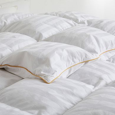 Puredown Hotel Quality White Goose Feather Down Comforter with 500TC 100% Cotton Cover