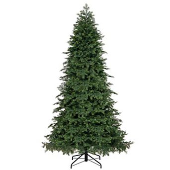 Gymax 7.5 FT Artificial Xmas Tree w/ 1019 PE PVC Branch Tips & Folding Metal Stand