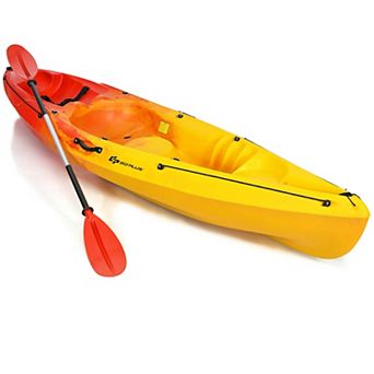 Single Sit-on-top Kayak With Detachable Aluminum Paddle-yellow